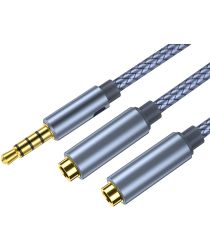 Essager 3.5mm Jack Audio Splitter Kabel Headset - Male naar 2x Female