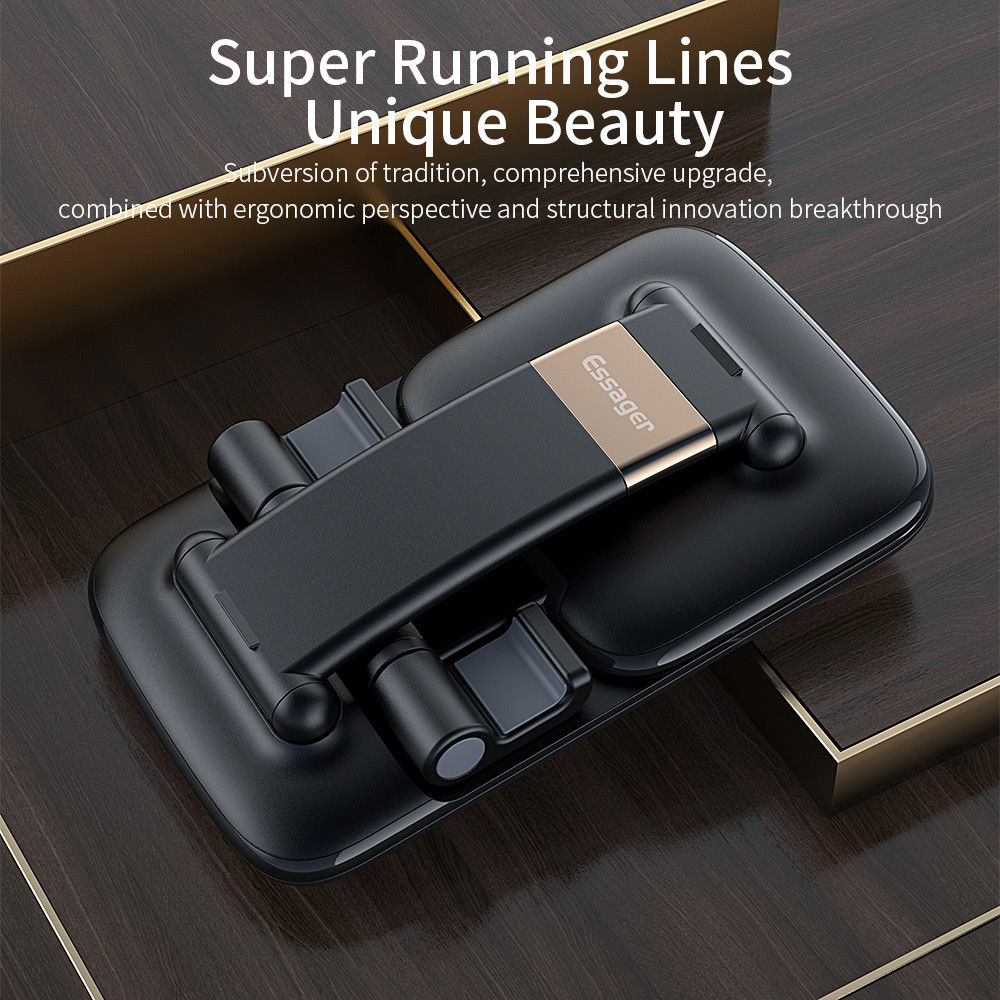 Essager Opvouwbare Verstelbare Bureau Houder Telefoon/Tablet Zwart afbeelding 6