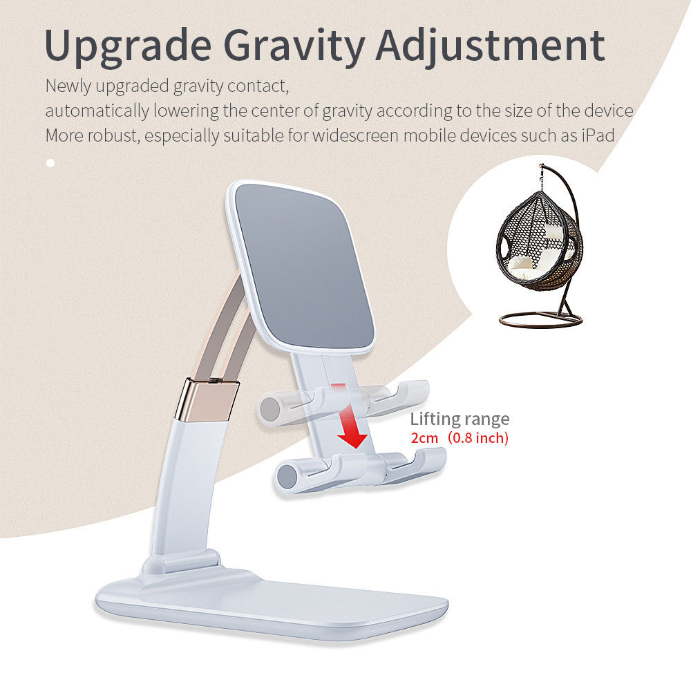 Essager Opvouwbare Verstelbare Bureau Houder Telefoon/Tablet Zwart afbeelding 7