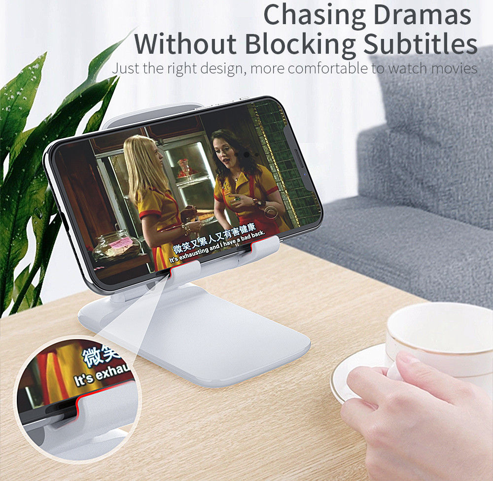 Essager Opvouwbare Verstelbare Bureau Houder Telefoon/Tablet Zwart afbeelding 8