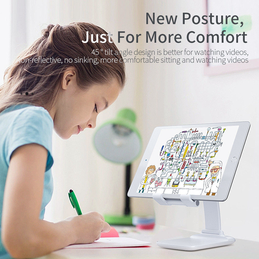 Essager Opvouwbare Verstelbare Bureau Houder Telefoon/Tablet Zwart afbeelding 9