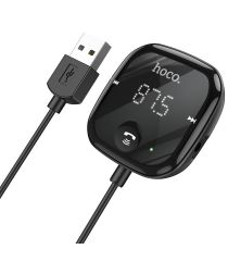 Hoco Wireless Bluetooth 5.0 Muziek FM Transmitter USB-A Zwart
