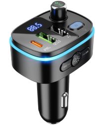 Hoco Bluetooth 5.0 Muziek Transmitter en Autolader USB-A + USB-C 45W
