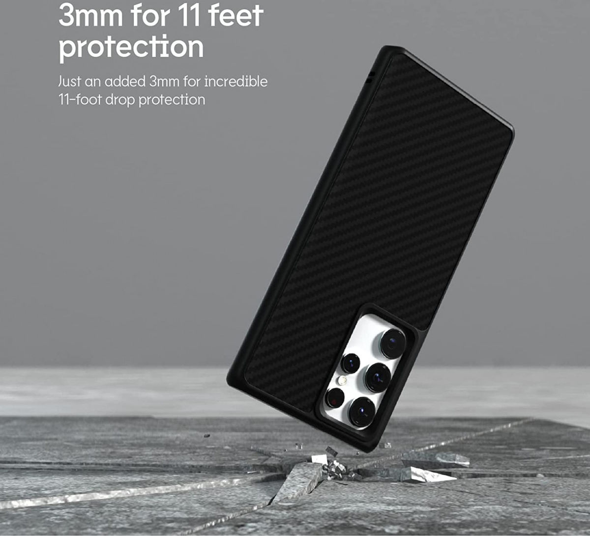 RhinoShield SolidSuit Samsung Galaxy S22 Ultra Hoesje Classic Zwart afbeelding 3