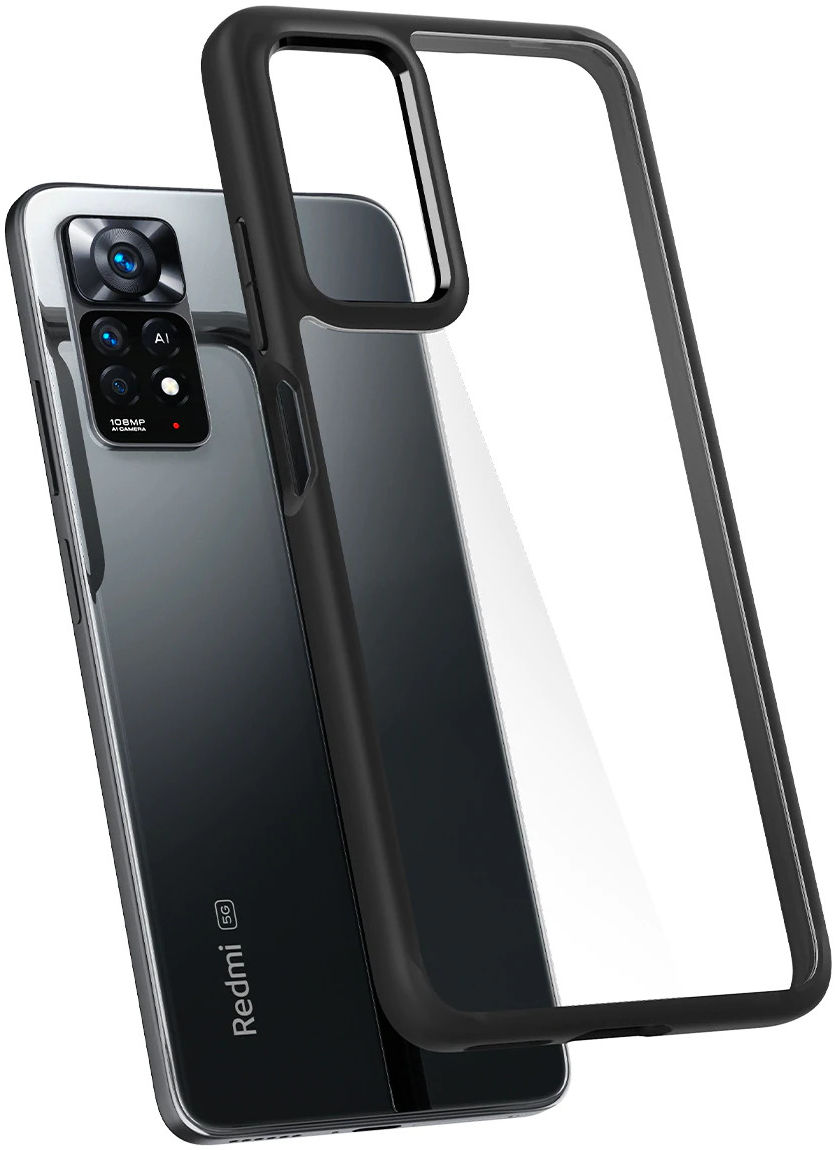 Spigen Ultra Hybrid Xiaomi Redmi Note 11 Pro (5G) Hoesje Zwart afbeelding 2
