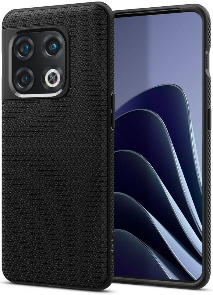 Spigen Liquid Air OnePlus 10 Pro Hoesje TPU Back Cover Zwart afbeelding 1