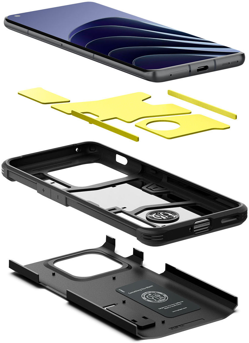 Spigen Tough Armor OnePlus 10 Pro Hoesje Back Cover Zwart afbeelding 2