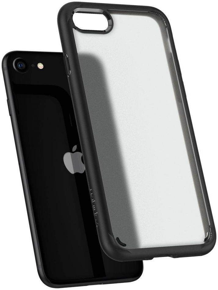 Spigen Ultra Hybrid iPhone SE (2020/2022)/8/7 Hoesje Transparant Zwart afbeelding 2