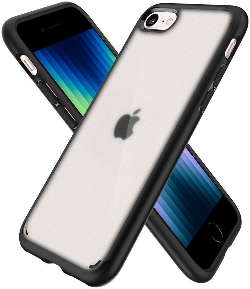 Spigen Ultra Hybrid iPhone SE (2020/2022)/8/7 Hoesje Transparant Zwart afbeelding 5