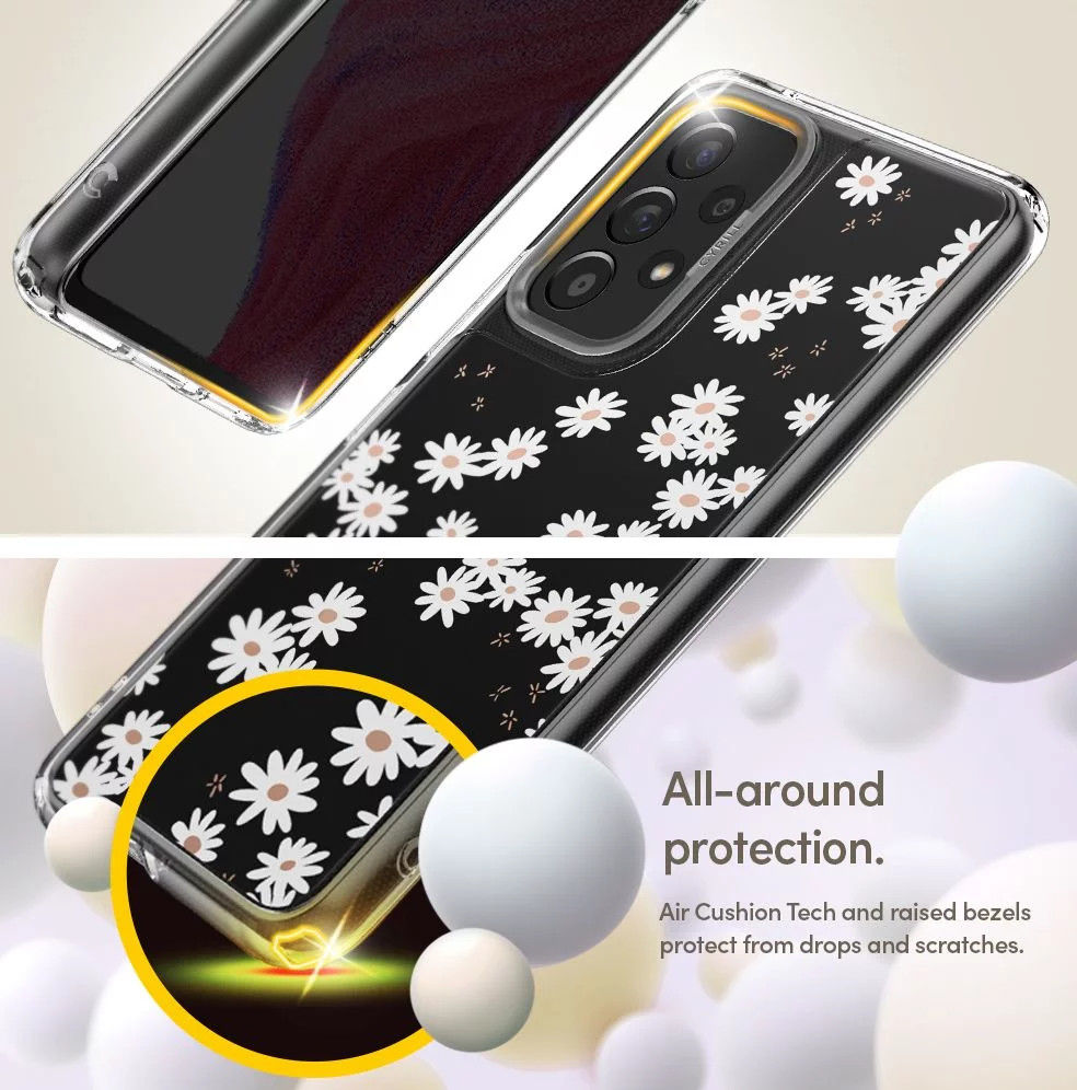 Spigen Cyrill Cecile Samsung Galaxy A53 Hoesje White Daisy afbeelding 4