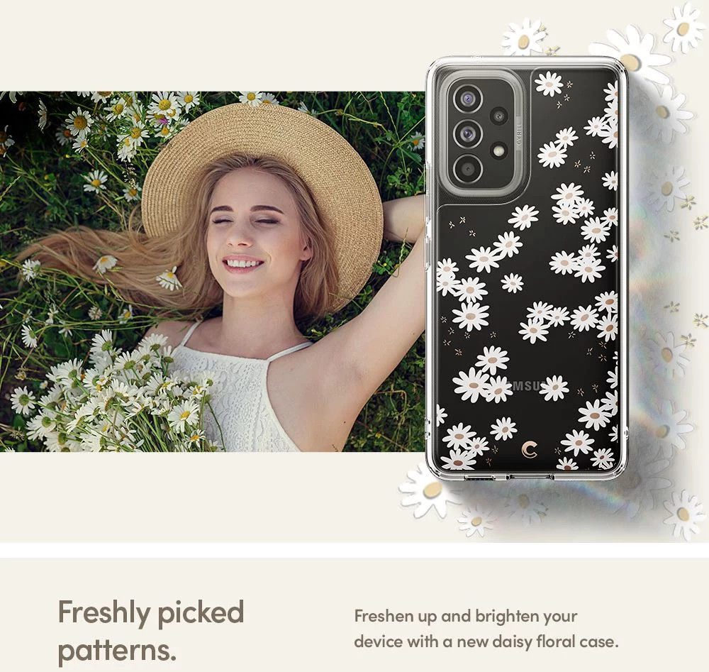 Spigen Cyrill Cecile Samsung Galaxy A53 Hoesje White Daisy afbeelding 6
