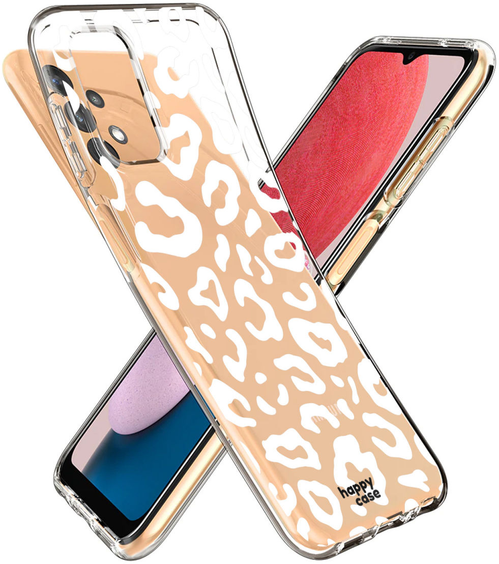 HappyCase Samsung Galaxy A13 Hoesje Flexibel TPU Luipaard Print afbeelding 2
