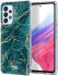 HappyCase Samsung Galaxy A53 Hoesje Flexibel TPU Aqua Marmer Print afbeelding 2