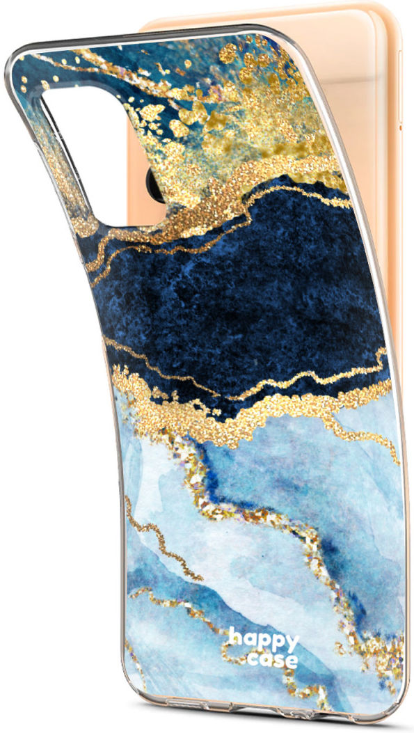 HappyCase Samsung Galaxy A13 Hoesje Flexibel TPU Blauw Marmer Print afbeelding 7