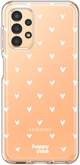 HappyCase Samsung Galaxy A13 Hoesje Flexibel TPU Hartjes Print afbeelding 1