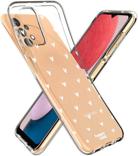 HappyCase Samsung Galaxy A13 Hoesje Flexibel TPU Hartjes Print afbeelding 2