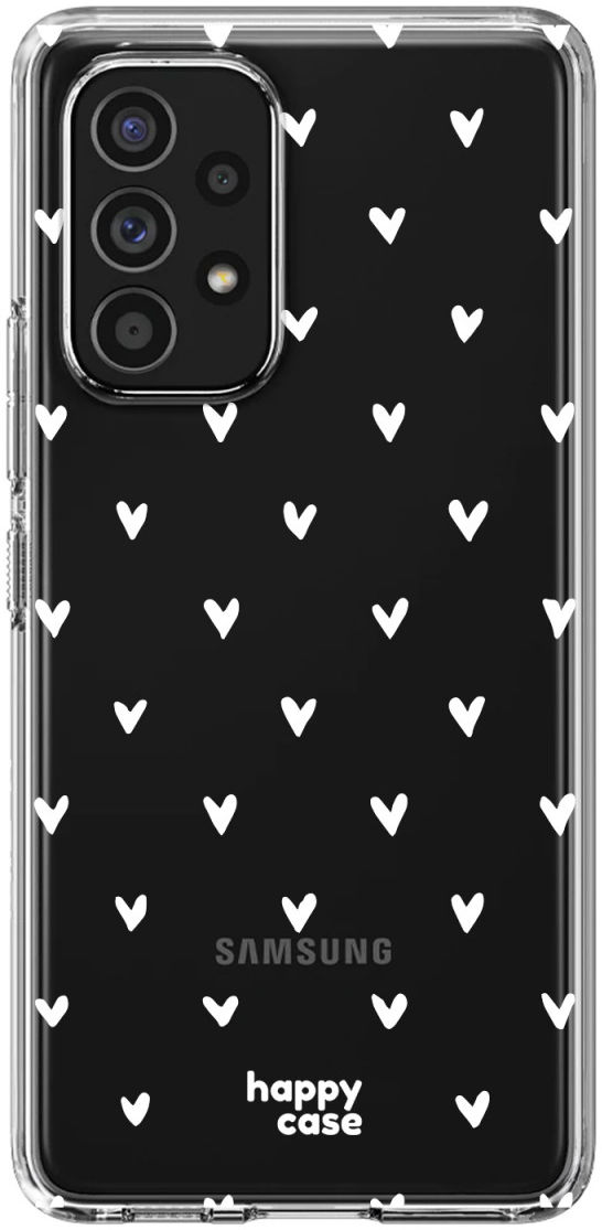 HappyCase Samsung Galaxy A53 Hoesje Flexibel TPU Hartjes Print afbeelding 1