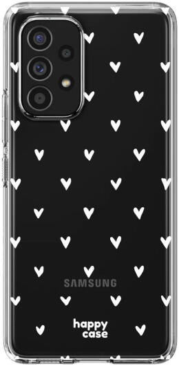 HappyCase Samsung Galaxy A53 Hoesje Flexibel TPU Hartjes Print afbeelding 1