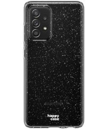 HappyCase Samsung Galaxy A53 Hoesje Flexibel TPU Glitter Print