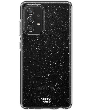 HappyCase Samsung Galaxy A53 Hoesje Flexibel TPU Glitter Print Hoesjes