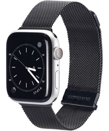 Dux Ducis Apple Watch 1-9/SE/Ultra 41/40/38MM Bandje Milanese Zwart Bandjes