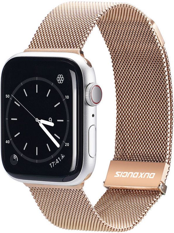 Dux Ducis Apple Watch Milanese Band - 1-10/SE/Ultra - 42/41/40/38MM - Goud afbeelding 1