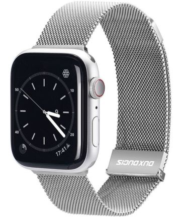 Dux Ducis Apple Watch 41MM / 40MM / 38MM Bandje Stalen Milanese Zilver Bandjes