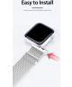 Dux Ducis Apple Watch 41MM / 40MM / 38MM Bandje Stalen Milanese Zilver