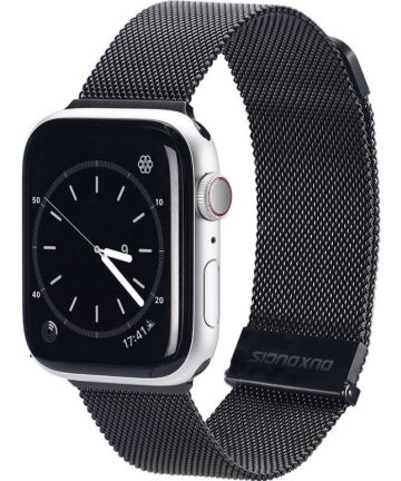 Dux Ducis Apple Watch 1-9/SE/Ultra 49/45/44/42MM Bandje Stalen Zwart Bandjes