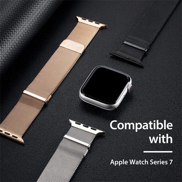 Dux Ducis Apple Watch 1-9/SE/Ultra 49/45/44/42MM Bandje Stalen Zwart afbeelding 5
