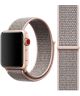 Apple Watch 41MM / 40MM / 38MM Bandje Nylon Klittenband Roze