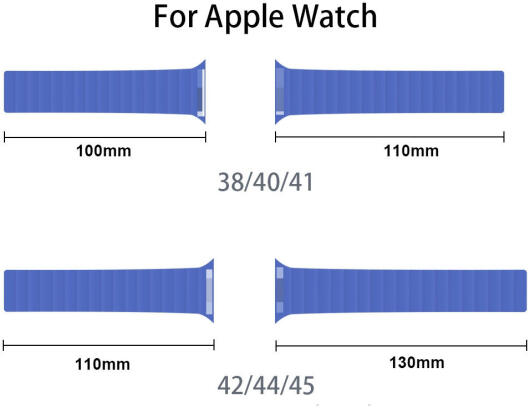 Apple Watch Bandje - 1-10/SE - 42/41/40/38MM - Magnetisch - Siliconen - Beige afbeelding 4