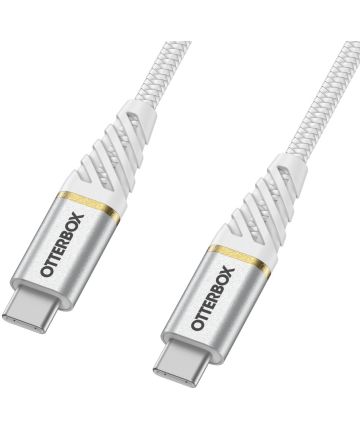 OtterBox Premium Power Delivery USB-C naar USB-C Kabel 1 Meter Wit Kabels