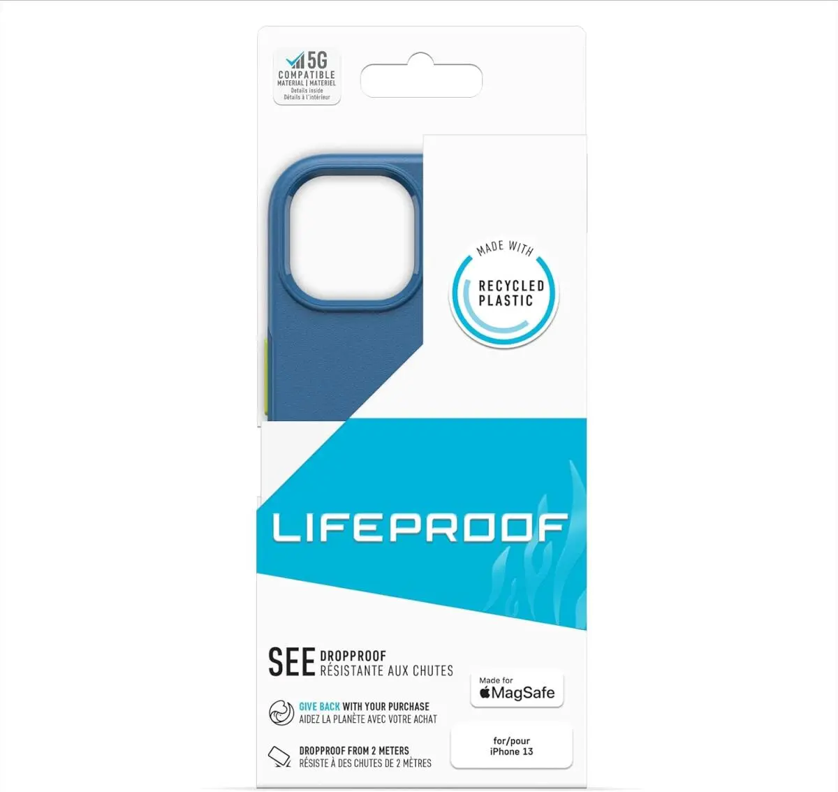 LifeProof See Apple iPhone 13 Hoesje MagSafe Back Cover Blauw afbeelding 7