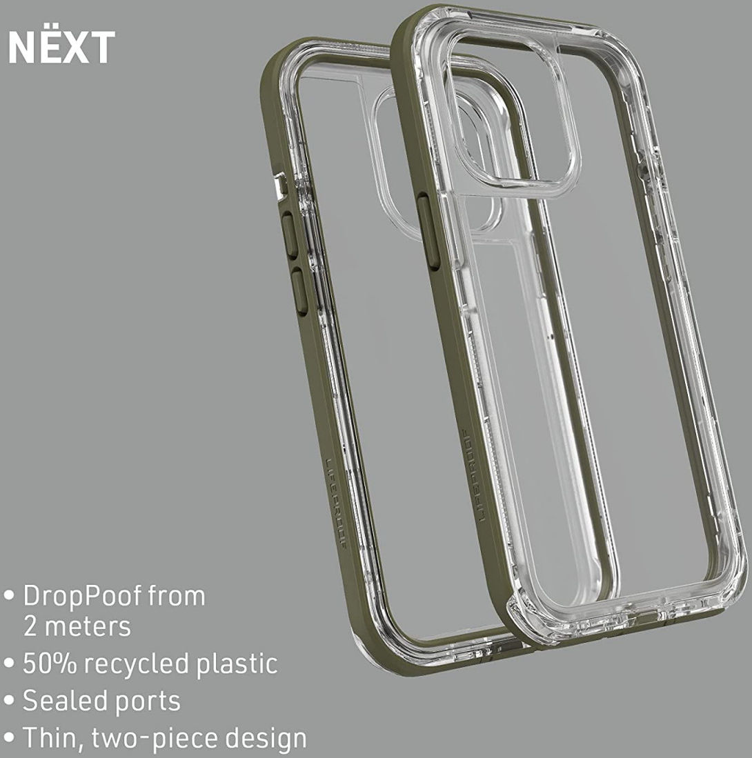 LifeProof Next Apple iPhone 13 Pro Hoesje Transparant / Groen afbeelding 5