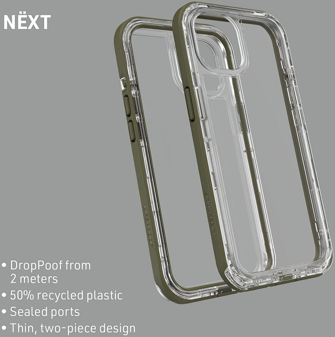 LifeProof Next Apple iPhone 13 Hoesje Transparant / Groen afbeelding 8