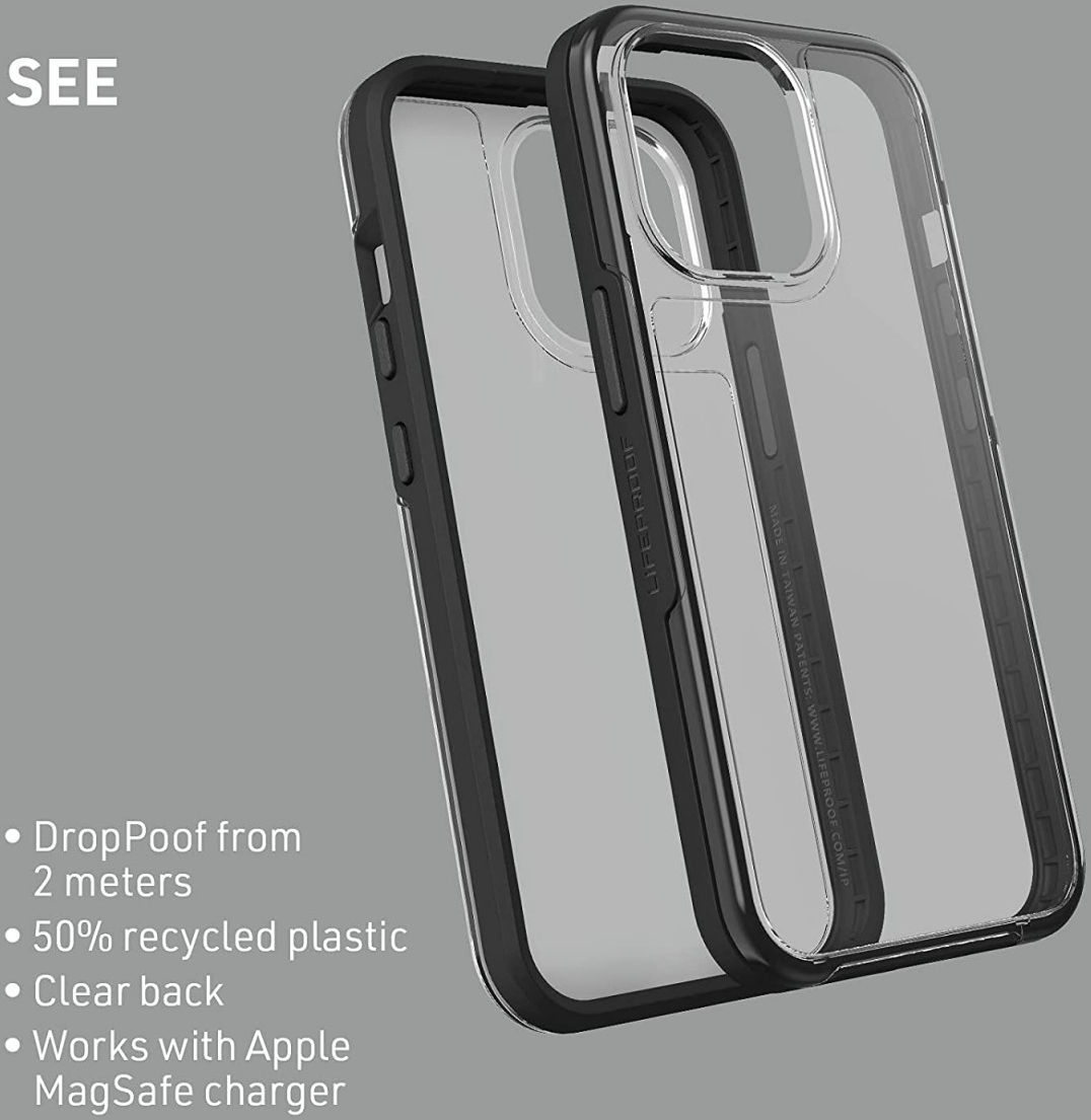 LifeProof See Apple iPhone 13 Pro Hoesje Back Cover Transparant Zwart afbeelding 5