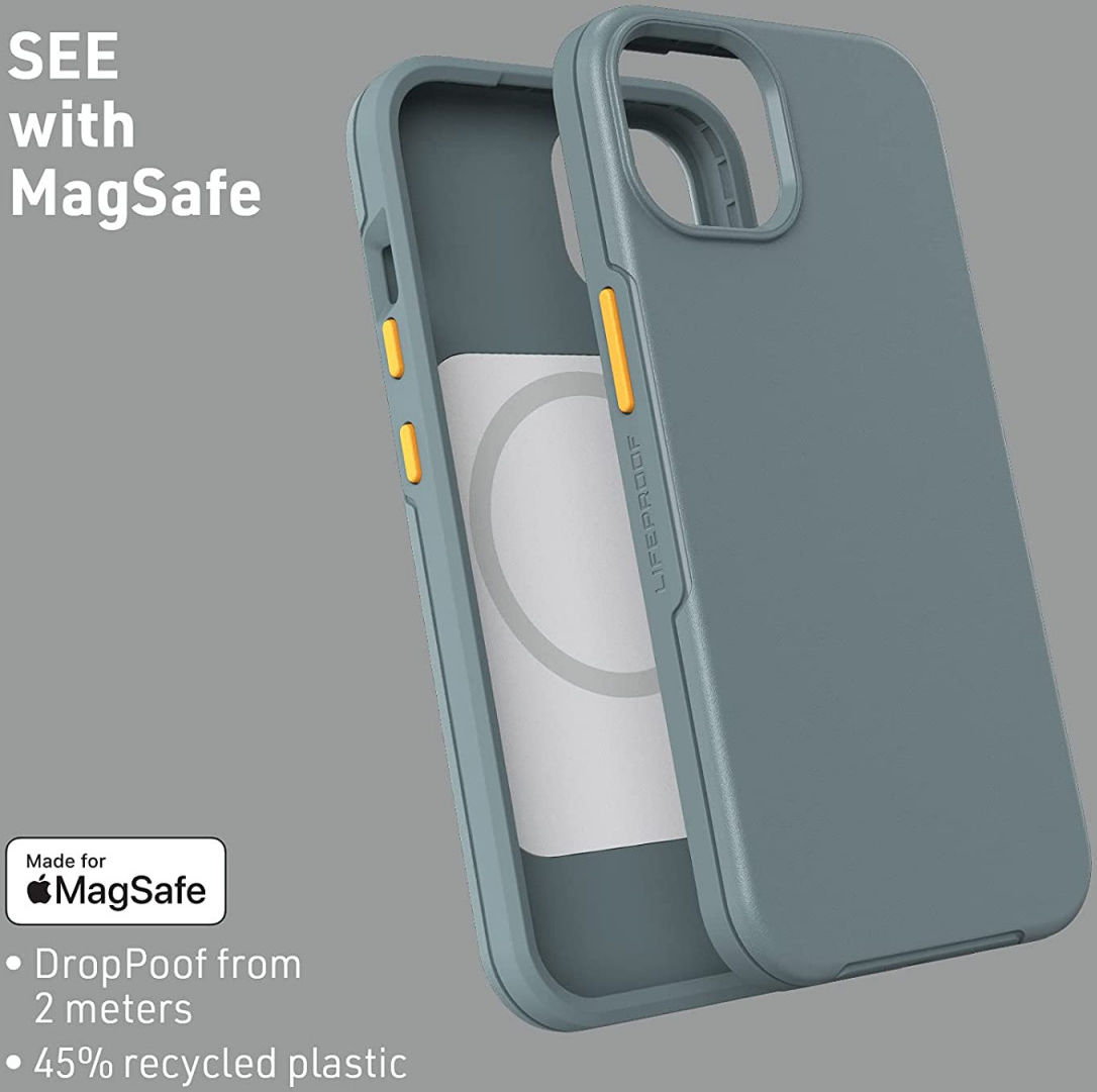 LifeProof See Apple iPhone 13 Hoesje MagSafe Back Cover Grijs afbeelding 4