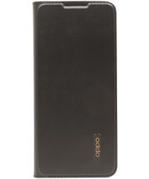 Origineel Oppo Reno 4 Pro Hoesje Flip Cover Wallet Book Case Zwart
