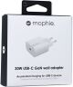 Mophie 30W GaN USB-C Power Delivery / Quick Charge Wall Adapter Wit