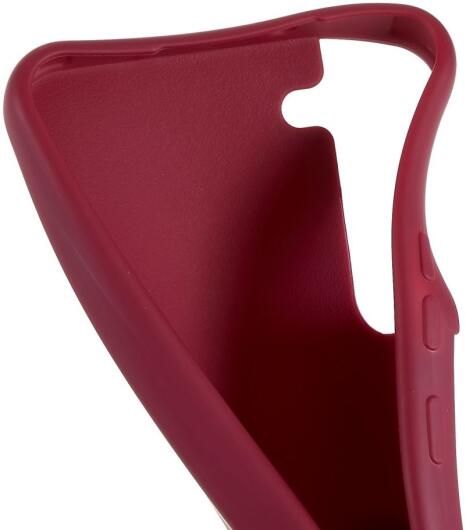 Samsung Galaxy S22 Hoesje Back Cover Flexibel met Koord Rood afbeelding 6