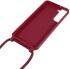 Samsung Galaxy S22 Hoesje Back Cover Flexibel met Koord Rood afbeelding 4