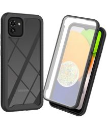 Samsung Galaxy A03 Hoesje Full Protect 360° Cover Hybride Zwart