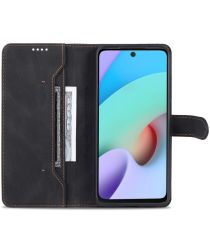AZNS Xiaomi Poco M4 Pro 5G Hoesje Wallet Book Case Kunstleer Zwart