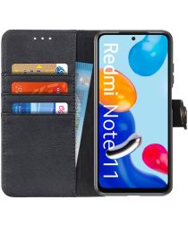 KHAZNEH Xiaomi Redmi Note 11 / 11S Hoesje Portemonnee Book Case Zwart