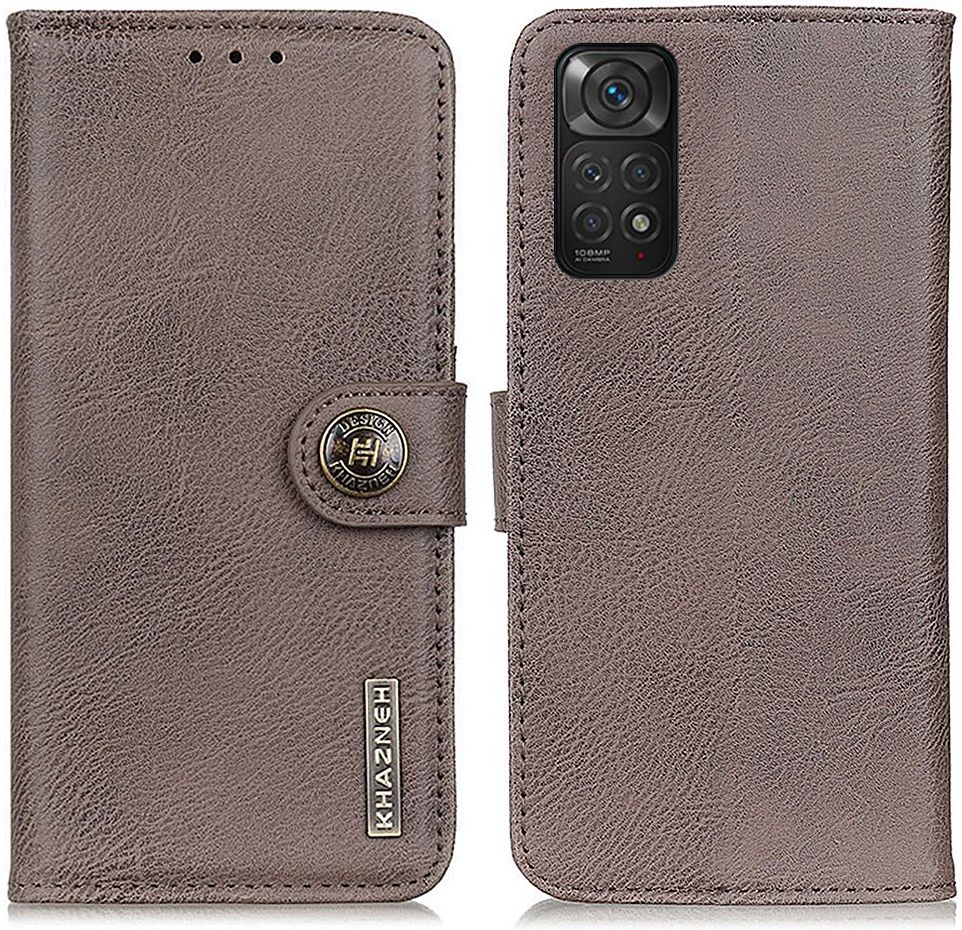 KHAZNEH Xiaomi Redmi Note 11 / 11S Hoesje Portemonnee Book Case Grijs afbeelding 2