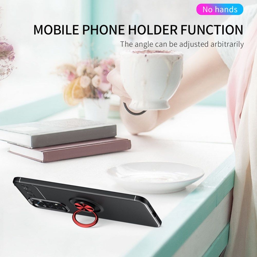Xiaomi Redmi Note 11 / 11S Hoesje Kickstand Back Cover Zwart afbeelding 6