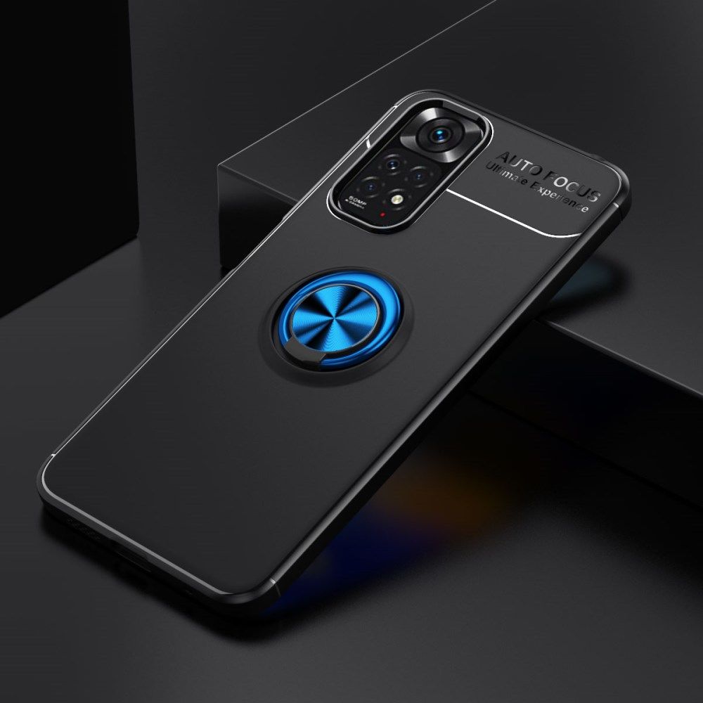Xiaomi Redmi Note 11 / 11S Hoesje Kickstand Back Cover Blauw afbeelding 2