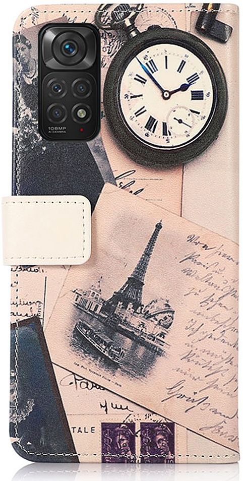 Xiaomi Redmi Note 11 / 11S Hoesje Portemonnee met Eiffeltoren Print afbeelding 2
