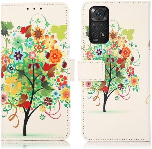 Xiaomi Redmi Note 11 / 11S Hoesje Portemonnee met Blossom Print afbeelding 3